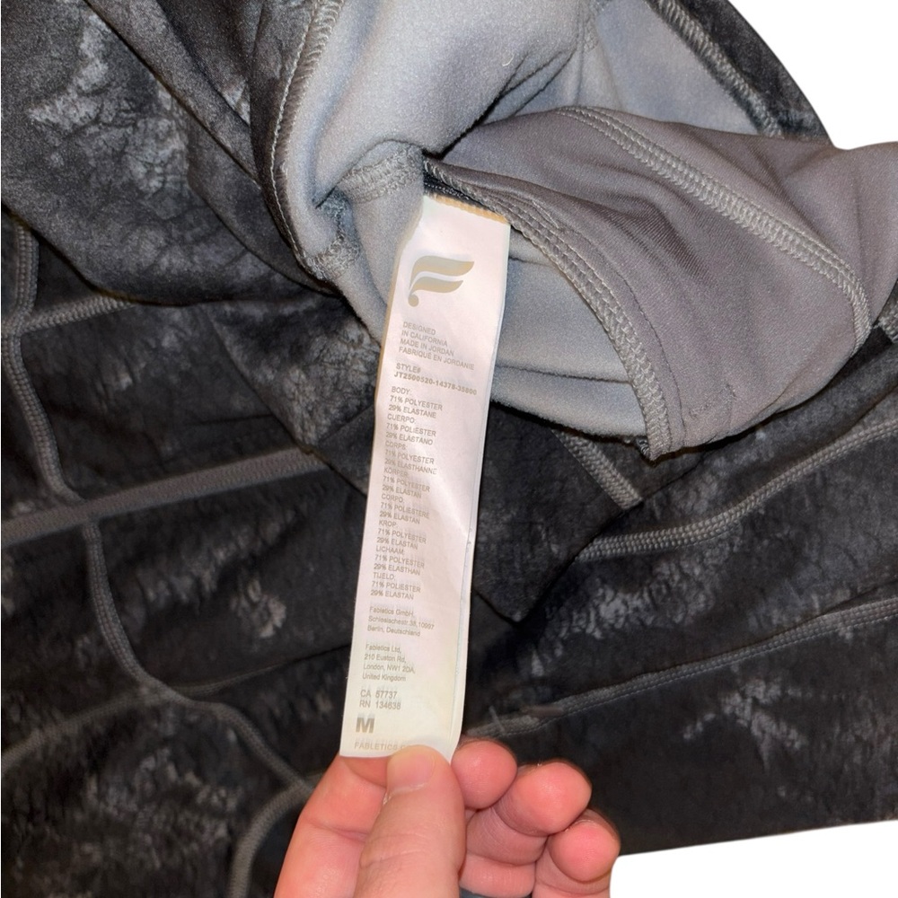 Fabletics Cold Weather Full Zip Jacket Reptilia W… - image 4